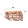 thumbnail image 4 of Lalia Home Glam 2 Light 12 Inch Square Flush Mount Rose Gold, 4 of 9