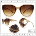 thumbnail image 2 of Womens Collasible Folding Oversized Cat Eye Plastic Sunglasses Beige - Brown, 2 of 8