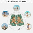 thumbnail image 6 of FORMRS Boys Swim Trunks Quick Dry Mesh Liner Boardshorts Sizes XS-XL, Christmas Gingerbread, 6 of 7