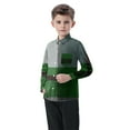 thumbnail image 2 of Eltusu Baby Boys Plaid Shirts, Long Sleeve Casual Lapel Collar Comfort Button-Down Shirts Green Size 12-18 Months, 2 of 5