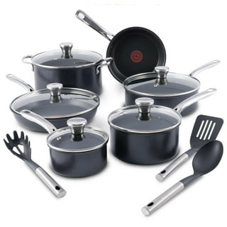 T-Fal Initiatives 18-Piece Cookware Set Red A777SI64 - Best Buy