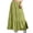 2-Green, variant on Arlun Womens Boho Maxi Skirts Pure Color Flowy Flared Ruffle Tiered Long Skirts 2026 Summer Beach Vacation Drawstring Elastic Waisted Loose Flowy Casual Skirts 2-Brown XL