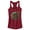 Scarlet, variant on Junior's Star Wars: The Mandalorian The Child Circle Halo Racerback Tank Top Scarlet Large