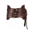 thumbnail image 1 of Cinturón ancho vintage Marrón oso de fresa armadura de caballero disfraces medievales piratas vikingos Unisex, 1 of 3