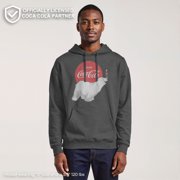 Women's Coca Cola Polar Bear Pull Over Hoodie Charcoal Heather Medium