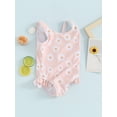 thumbnail image 3 of vera natura Baby Girl Swimwear Summer Floral Print Sleeveless Ruffle Monokini Swimsuits  Suits Beachwear, 3 of 8