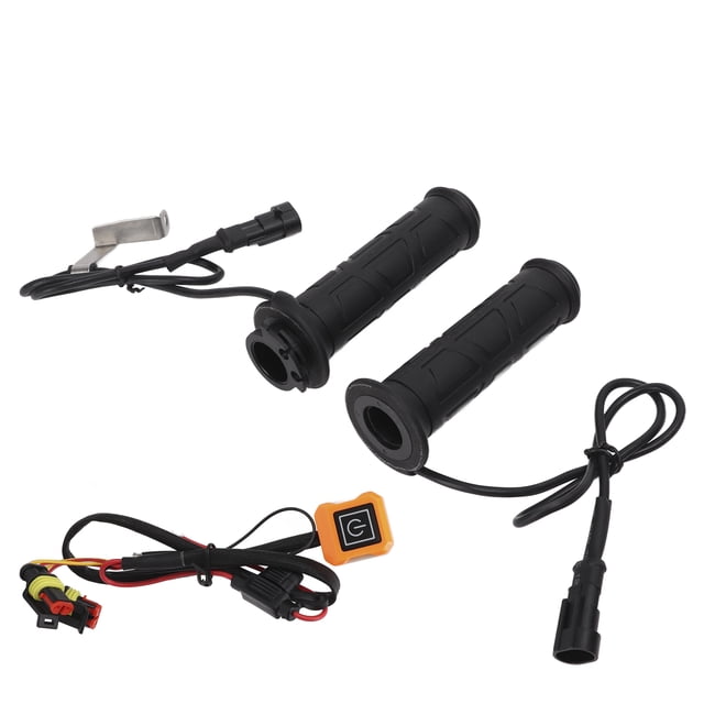 Puques 1 par de empuñaduras con calefacción Eléctrica temperatura Ajustable Handas de Invierno Mejor para la Motocicleta ATV 7/8 Pulgadas Manimentario