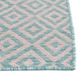 thumbnail image 5 of Rugs.com Jill Zarin Outdoor Collection Rug – 5' 3 x 8' Pink And Aqua Flatweave Rug Perfect For Bedrooms, Dining Rooms, Living Rooms, 5 of 8