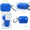 thumbnail image 3 of Étui de Protection Compatible pour AirPods Pro 2019, Protection Durable à 360°, Étui en Silicone Premium avec Mousqueton Anti-Perte pour AirPods Pro (Bleu), 3 of 3