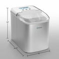 thumbnail image 2 of Costway Portable Stainless Steel Ice Maker Countertop 26LBS/24H LCD Display W/ Scoop, 2 of 10