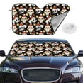 thumbnail image 2 of Balery Cute Dog Panda Print Car Windshield Sun Shade,Windshield Sunshade for Car Pickup Truck SUV Accessories-, 2 of 7