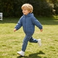 thumbnail image 7 of Mifsaly Boys Hooded Windbreaker Lightweight Full Zip Active Jackets Kids Solid Color Casual Outdoor Play Coats with Pockets for School And Travel, 7 of 7