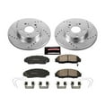 thumbnail image 2 of PowerStop Front Z23 Evolution Sport Carbon-Fiber Ceramic Brake Pad and Drilled & Slotted Rotor Kit Fits: HONDA Select Models K6766, 2 of 2