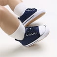 thumbnail image 5 of Povozer Baby Girls Boys Shoes Canvas Shoes Casual Sneakers for First Walkers(Blue,5 Baby), 5 of 6