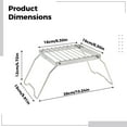 thumbnail image 4 of Outdoor Stove Stand, Portable and Foldable Stainless Steel Campfire Grill Stand for BBQs, Fire Pits, and Camping Adventures, 4 of 5