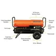 thumbnail image 6 of HeatFast HF215K 215,000 BTU Portable Forced Air Kerosene Salamander Space Heater, 6 of 7