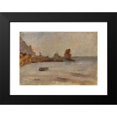 thumbnail image 2 of Jan Ciągliński 24x17 Black Modern Framed Museum Art Print Titled - Seaside in Gurzuf. from the Journey to Crimea (Between 1887 and 1899), 2 of 5