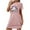 Pink, variant on Sakmal Nightgowns Women Halloween Cute Pajama Dress Orange Ghost Print Short Sleeve Nightgowns