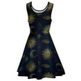 thumbnail image 6 of 2024 Magical Symbol Dress Gold Moon Sun Stars Aesthetic Dresses Female Night Club Skate Dress Summer Print Clothing 3XL 4XL 5XL, 6 of 7