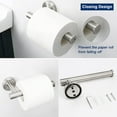 thumbnail image 4 of Bathroom Hardware Set 2 Pieces Towel Ring and Toilet Paper Holder 304 Stainless Steel Hand Towel Holder and Towel Hanger Wall Mounted (Brushed Nickel), 4 of 5