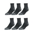 thumbnail image 2 of Wrangler Peak Light Compression Ankle Socks for Men, Size 6-12, Gray, 6 Pairs, 2 of 5