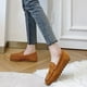 thumbnail image 4 of Zapatos para mujer, modernos e informales, de invierno, cómodos y cálidos, mocasines de un solo pie, de piel de vaca, suela suave y terciopelo, zapatillas para correr, botas vaqueras., 4 of 6