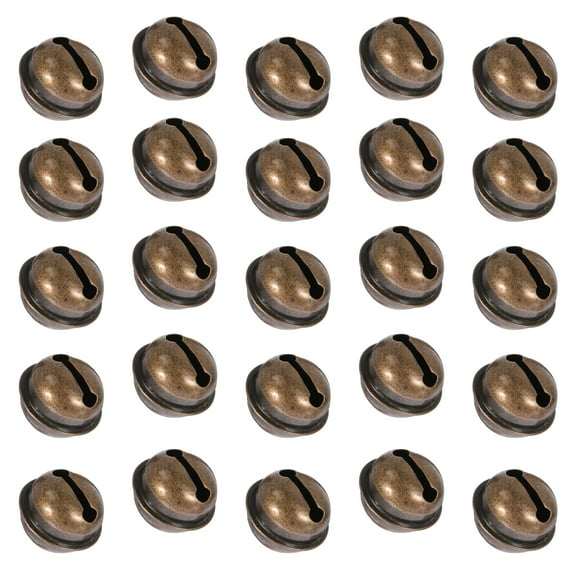 SOPOTUTU 60Pcs Christmas Iron Mini Bells Holiday Ornaments for Tree Decorations