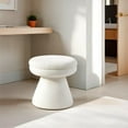 thumbnail image 2 of Furniture of America Thia Modern 17.5" Upholstered Mushroom-Shape Design Stool, Beige, 2 of 8