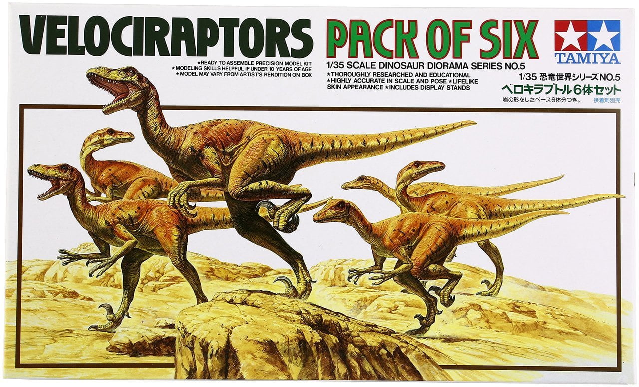 1:35 pack of 6 velociraptors - Walmart.com - Walmart.com
