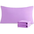 thumbnail image 1 of NTBAY Juego de 2 fundas de almohada estándar, 100% microfibra cepillada de 1800 hilos, súper suaves y acogedoras, resistentes a las arrugas, la decoloración y las manchas con cierre de sobre, fundas d, 1 of 4