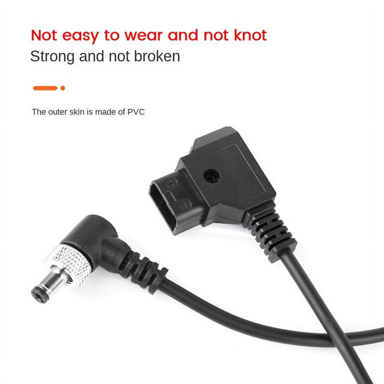 2X D-TAP Plug to DC Port DC Monitor Supply Cable Spring Power Wire
