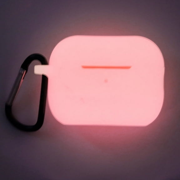 Airpods Pro 2nd Generation (2022) Silicone Shockproof Case Protection Cover - Glow in Dark Hot Pink