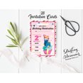 thumbnail image 3 of Darling Souvenir Pink Birthday Invitation Card Printable Elegant Fill or Write In Blank Party Invites 28 Pcs 5 x 7 Inches, 3 of 5