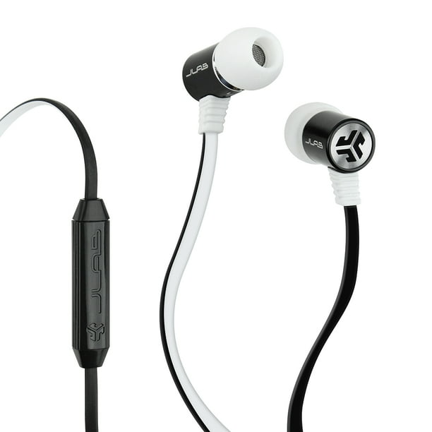 JLab Auido Bass Rugged Metal Earbuds with JLab Bass Boost and Universal