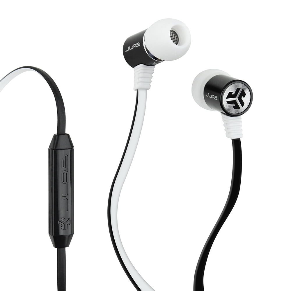JLab Auido Bass Rugged Metal Earbuds with JLab Bass Boost