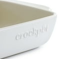 thumbnail image 4 of Crockpot Artisan 2.5 Quart and 3.5 Quart Rectangular Stoneware Bake Pan Set in Cream, 4 of 5