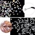 thumbnail image 3 of Nail Art Rhinestones Kit - Crystal AB Rhinestones Nail Art Gems with Pick Up Tweezers and Rhinestone Picker Dotting Pen, Nail Art Tools for Nails, Clothes, Face, Nail Art Supplies Accessories, 3 of 7