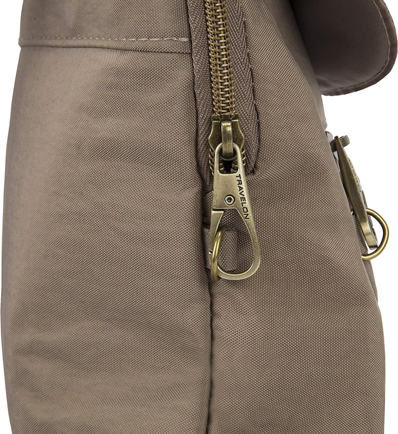 Travelon Anti-theft Signature Slim Backpack, Sable One Size  display picture 2