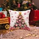 thumbnail image 4 of Funda de cojín navideña con estampado de copos de nieve, decorativa para cama y exterior. Estilo C, 4 of 6