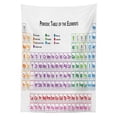 thumbnail image 3 of Ambesonne Science Tablecloth Rectangular Table Cover, Chemistry Primary Table, 52"x70", Multicolor, 3 of 4
