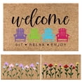 thumbnail image 5 of sunsanly Decorative Floor Carpet Door Mat Floral Print Highly Absorbent Wear Resistant Non-Slip Indoor Welcome Floor Mat, 5 of 8
