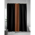 thumbnail image 5 of Shower Curtains Brown Black Bath Curtain Boho Style Waterproof Bathroom Shower Curtain Set with Hooks Decoration 72 x 72 Inches, 5 of 7