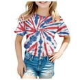 thumbnail image 1 of aDJFDGT Tee-Shirts pour Enfants Filles Manches Courtes Tee-Shirt d'Été Col Rond T-Shirt Coupe Décontractée Basique, 1 of 4
