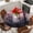 Red, variant on Red Forest Round Tablecloth, Fitted Table Cover with Elastic for 55"-60" Round Tables, Mysterious Vintage Foggy Woods Tree Table Cloth Outdoor Indoor Dinning Party Waterproof Tablecloths