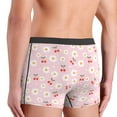 thumbnail image 4 of Men's Boxer Briefs, Cute Berry Daisy Soft Comfy Mens Underwear Boxer Briefs Breathable With Widen Waist, 4 of 7
