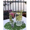 thumbnail image 5 of 12 unidades de plantas de hojas de palmera tropical, decoraciones de mesa de imitación de hojas de hoja hawaianas/Luau/jungle para fiestas $12 unidades de palma tropical artificial Afortunado Sencillez, 5 of 5