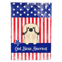 Carolines Treasures BB3101GF Patriotic USA Pekingnese Cream Garden Size Flag