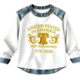 thumbnail image 3 of MuXiKeJi Clothes 250TH Anniversary USA Shirt Women Patriotic Crewneck Sweater USA Flag American Pullover 1776-2026 Sweatshirts, 3 of 4
