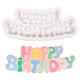thumbnail image 1 of Pastel De Feliz Cumpleaños, Molde De Silicona Para Letras, Herramienta Para Hornear Para Diy, Dulces De Chocolate, Galletas, Pudines Advancent HA041722-03, 1 of 6