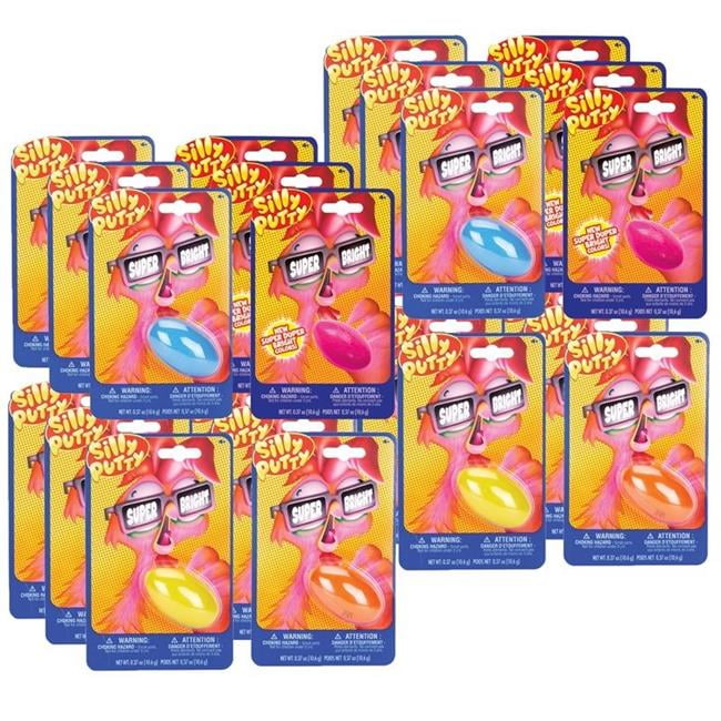 08-0016 8 Pack Silly Putty-Assorted Super Brights